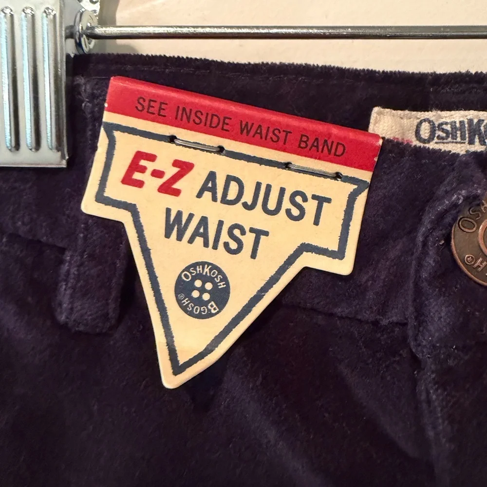 OshKosh B'gosh Girls Velvet Pants - Dark Blue - 3t - NWT